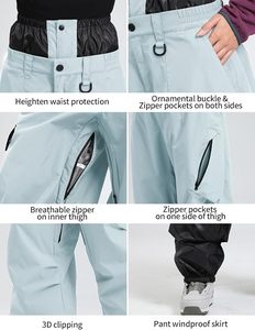 Conjunto de Chaqueta y Pantalones de Snowboard Personalizados para Mujer, Traje de Esquí Impermeable de Invierno, Ropa Deportiva de Nieve de Talla Grande, Fabricante de Ropa para Exteriores - Product Image 4