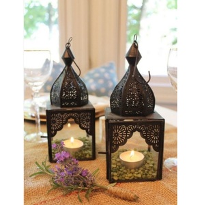 Lanternes en métal faites à la main, prix de gros, les plus vendues, pour la maison, le jardin et la table, bougeoirs et pots décoratifs de Noël - Product Image 6