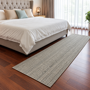 Alfombra Moderna Personalizable 100% Yute Ecológica con Diseño a Cuadros, 2x6 Pies, Tejido Plano, Lavable a Máquina, para Dormitorio o Pasillo - Product Image 6