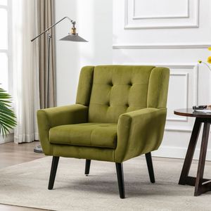 Poltrona Ergonomica Moderna in Morbido Velluto con Gambe Nere per Soggiorno e Camera da Letto, Uso Interno Domestico - Product Image 2