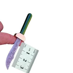 Cuchillo de Chef Personalizado Hecho a Mano Jexmoo DIY OEM con Acero de Damasco, Cuchillo de Cocina en Miniatura con Mango Elegante, Ideal para Regalo - Product Image 1