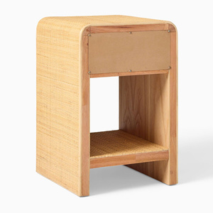 Gabinete moderno de ratán, práctico armario de almacenamiento para la organización del dormitorio infantil y el estilo del hogar. - Product Image 4