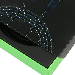 Eco-friendly OEM Custom Luxury Gift Fast Hanging Charger USB <b>Data</b> Headset Packaging Window Phone Accessories <b>Cable</b> Paper Boxes - Product Image 2