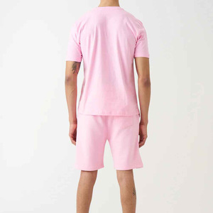 Customizable Lightweight Men's Summer Hip Hop Pure Shirt <b>Set</b> Soft Terry Shorts Sizes Online Printed Solid Reasonable - Product Image 2