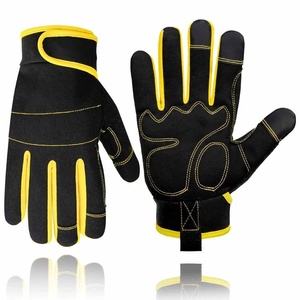 Guantes de Seguridad Mecánicos Amara de Cuero Sintético con Puño Elástico, Resistentes a la Abrasión y al Calor, Duraderos, para Uso General - Product Image 2