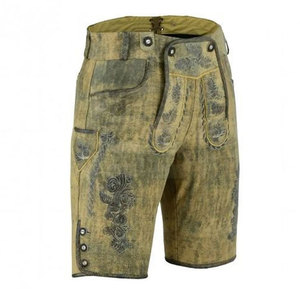 Shorts en Lederhosen pour Hommes, Qualité Durable, Style Élégant, Solides, Casual, Boutons, Écologiques, Design Confortable pour un Usage Quotidien - Product Image 3