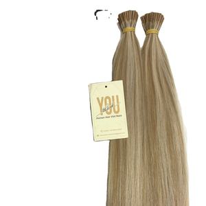 Alta calidad cutícula alineada Virgen vietnamita doble dibujado recto I-tip extensiones de cabello Wave Piano Mix I Tip cabello humano - Product Image 1