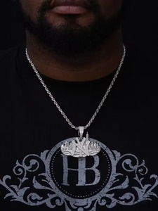 Moissanite Hip Hop New York NYC Skyline Pendant Hip Hop Pendant 925 Silver Gold Plated Pendant Iced Out Pendant For Men's - Product Image 4