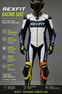 REXFIT Motorcycle Racing Suit Polyester Full Sleeve Breathable <b>Plus</b> <b>Size</b> Men's Riding <b>Jacket</b> All Seasons Customizable Design - Product Image 5