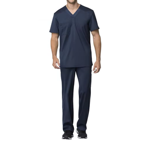 Conjunto de Uniforme Médico Azul Marino, Corte Clásico, Ropa de Enfermería para Hospital, Ropa de Trabajo para Doctor, Traje de Clínica de Manga Corta - Product Image 6