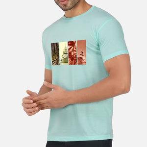 เสื้อยืดพิมพ์ลาย DTG แฟชั่นใหม่ขายส่งสำหรับผู้ชาย ปรับแต่งโลโก้ของคุณเอง ดีไซน์ล่าสุด เสื้อยืดพิมพ์ลาย DTG สำหรับผู้ชาย - Product Image 2