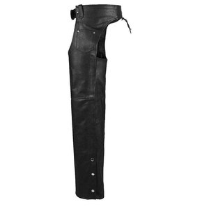 Chaps d'équitation pour hommes en cuir véritable respirant, style western, très résistants, ajustables, tendance du moment - Product Image 2