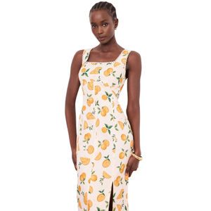 Vestido midi informal floral para mujer, vestido ligero de verano - Product Image 3