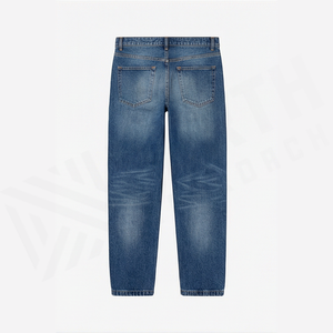 A.P.C. Jean en denim coupe droite pour homme, taille haute, coupe classique, en coton délavé, style décontracté, pantalon d'automne - Product Image 2