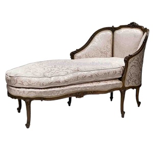 Stunning French Louis Xv Reproduction Furniture Chaise Lounge <b>Sofa</b> Living Room Chairs - Product Image 1