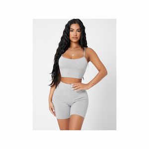 Conjunto Deportivo Casual para Mujer, Transpirable, Estilo Biker, con Pantalones Cortos y Blusa, Talla 4X - Product Image 5