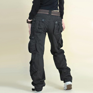 กางเกงคาร์โก้ผู้ชายคุณภาพพรีเมียม ทรงหลวม สีพื้น ผ้าแคนวาสแห้งเร็ว ผ้าฝ้ายแท้ นุ่มสบาย สไตล์ลำลอง - Product Image 4