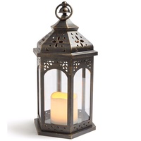 Lanternes de Noël et pots à bougies en métal faits à la main, revêtement poudré, décoration maison et jardin, à prix abordable