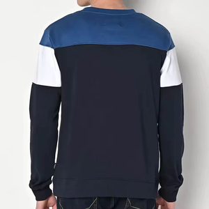 Suéter de Cuello Alto para Hombre, Personalizado al por Mayor, Diseño de Bloques de Color, Antiarrugas, Mezcla de Poliéster/Algodón, Tejido de Punto, Estilo Casual Deportivo, Corte Regular - Product Image 3
