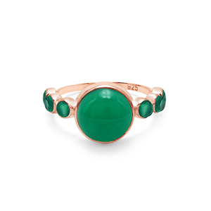 Nuevo Anillo Fino de Plata de Ley 925 Sólida con Engaste de Bisel y Ónix Verde Facetado, Estilo Clásico para Uso Diario, Joyería Fina - Product Image 5