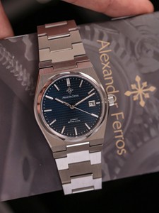 อเล็กซานเดอร์ เฟอร์รอส 5052S/05 นาฬิกาผู้ชายอัตโนมัติกีฬากันน้ำ 38 มม.สแตนเลสสตีลทรงกลมสแตนเลสสีน้ำเงินเข้ม - Product Image 3