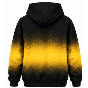 เสื้อฮู้ดโอเวอร์ไซส์ย้อมสีไทได ซิกมาแกมมาโร สำหรับผู้หญิง สีดำทอง พร้อมตัวอักษรกรีกแบบกำหนดเอง เสื้อสเวตเชิ้ตผ้าฟลีซแบบสวมหัวลำลอง - Product Image 2