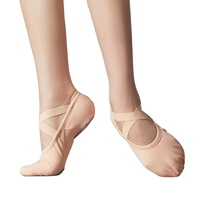 Zapatillas de Ballet para Niñas y Mujeres, Zapatillas de Punta con Tiras de Satén, Zapatos de Baile de Alta Calidad, Logotipo Personalizado, Unisex, de Cuero, Personalizables