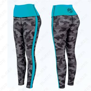 Pantalon de yoga personnalisé sans couture avec tissu élasthanne/nylon ceinture élastique pour flexibilité confort taille élastique leggings de yoga - Product Image 5