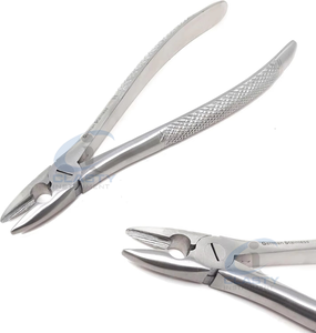 Pinzas de Extracción Dental Plateadas con Empuñadura Manual Moleteada, Instrumento Quirúrgico Clase I, Certificado CE, Embalaje Personalizado - Product Image 2