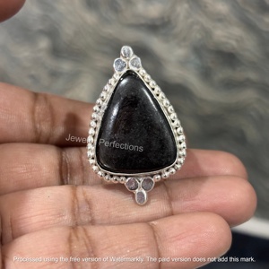 Hot Selling 925 Sterling Silver Wedding Ring Original Pear Shape Hypersthene Moissanite Factory Price Wholesale Available - Product Image 2