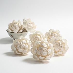 Flores de Madera de Peonía VADEE de 11 CM, Varilla de Fibra Vegetal de Sesbania, Aromaterapia, Hecho a Mano, Sostenible, Decorativo Perforado JS001 - Product Image 2