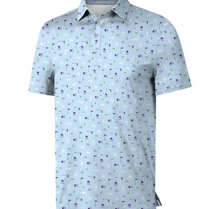 Novedades en Camisetas de Golf, Camisetas de Golf de Poliéster y Elastano para Hombre, Camisetas de Golf de Poliéster - Product Image 5