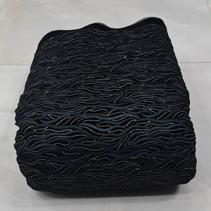 Tissu en velours brodé indien, tissu en velours brodé de luxe pour Abaya, Kaftan, robe de mariée, vente en gros pour les marchés d'exportation - Product Image 4