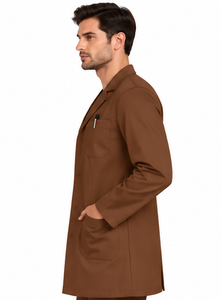 Blouse de laboratoire blanche professionnelle unisexe à manches longues, respirante, en coton et polyester, uniforme médical d'hôpital, pharmaceutique - Product Image 5