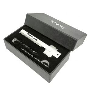 Custom Packing Stainless Steel Finger Ring Hair Thinning <b>Razor</b> Precision Hair Texturizing Tool for Barbers - Product Image 1