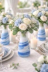 Art Deco Eco-Friendly Resin Tabletop <b>Vase</b>-Customizable Color & Logo for Wedding Birthday & Anniversary Decor - Product Image 5