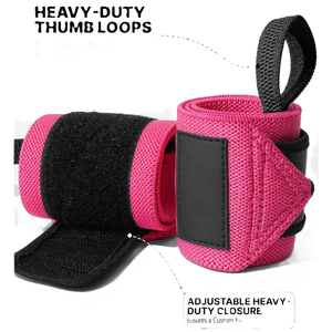 Heavy duty fitness wrist <b>straps</b> for gym training, crossfit, and powerlifting wrist protection - Product Image 4