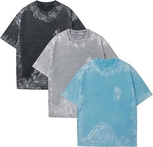 เสื้อยืดโอเวอร์ไซส์ผู้ชาย ผ้าฝ้ายเนื้อหนา ซักแบบวินเทจ สีพื้น เรียบง่าย สไตล์ลำลอง ทรงบ็อกซี่ ยูนิเซ็กส์ เสื้อยืดออกกำลังกาย ทรงหลวม - Product Image 5