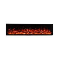 Cheminée électrique encastrée murale certifiée CE de 1200 mm, avec LED intelligentes 13 couleurs, insert chauffant, OEM, décoration de luxe pour la maison