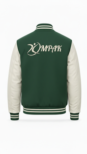 Streetwear style américain, manches en cuir, lettres en chenille, vêtements en gros, streetwear universitaire - Product Image 3