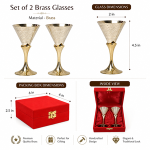 Petit verre à vin en laiton |   Gobelet doré artisanal pour mariage, restaurant, décoration de table et usage traditionnel - Product Image 5