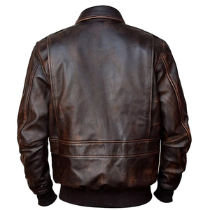 Chaqueta de Cuero para Hombre, Nueva, de Marca, Elegante, de Cuero Genuino, con Manga Larga, Diseño Moderno, de Alta Calidad - Product Image 3