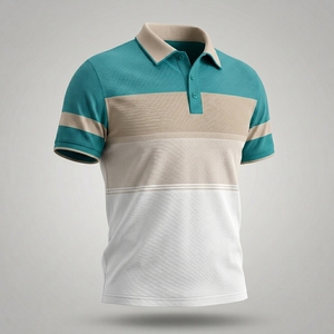 Polo en Coton Tricoté de Luxe pour Homme – Haut d'Été Professionnel avec Broderie 3D, Séchage Rapide et Respirant - Product Image 2