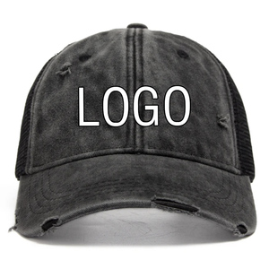 Unisex Vintage Distressed Cotton Common 5 Panel Unstructured <b>Baseball</b> <b>Cap</b> Silver Copper Buckle Casual Street Style - Product Image 3
