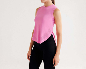 เสื้อกล้ามโยคะไร้แขนไร้ตะเข็บสำหรับผู้หญิง ระบายอากาศได้ดี แห้งเร็ว เสื้อครอปออกกำลังกาย เสื้อกีฬาวิ่งสำหรับออกกำลังกาย - Product Image 3