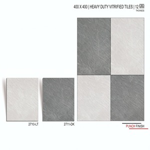 Carreaux de sol en porcelaine vitrifiée 400x400mm pour allées de jardin extérieures, 12mm, robustes, finition perforée, antidérapants, pour entrepôts et hôtels - Product Image 1
