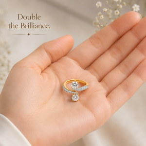 แหวนหมั้นเพชรทองคำขาว 14K สำหรับผู้หญิง | แหวนเพชรทรงกลมเจียระไนบริลเลียนท์ 0.55 กะรัต ฝังแบบหนามเตย ดีไซน์สวยหรูสำหรับผู้หญิง - Product Image 3