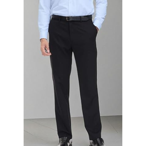 กางเกงเดรสทรงคลาสสิกสำหรับผู้ชาย เอวแบบซ่อนปรับขยายได้ ด้านหน้าเรียบ – กางเกงสำหรับธุรกิจและสำนักงานที่สวมใส่สบาย - Product Image 5