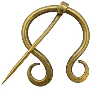 Carbon Steel Viking Cloak Pin <b>Ring</b> Fastener Medieval Brooch Handmade <b>Celtic</b> Design Penannular <b>Ring</b> Pin Pasha Enterprises - Product Image 5