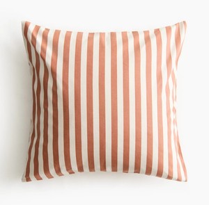 New Arrival Farmhouse Square Striped 100% Cotton Washable <b>Throw</b> Pillow <b>Cover</b> with Zipper Closure for Home Decor - Product Image 2